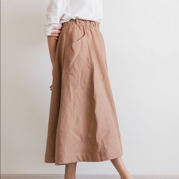 Flax Skirts | Flax Linen Maxi Skirt Lg 